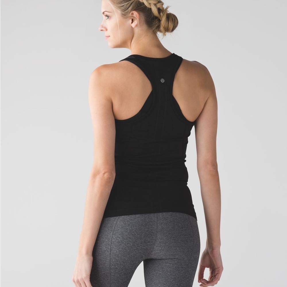 Lululemon swiftly tech tank top size 4 black